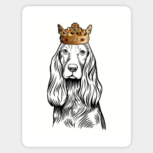 Cocker Spaniel Dog King Queen Wearing Crown Sticker